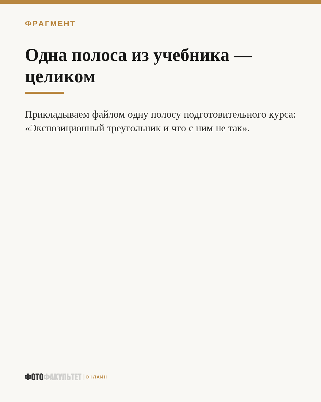 Одна полоса из учебника — целиком