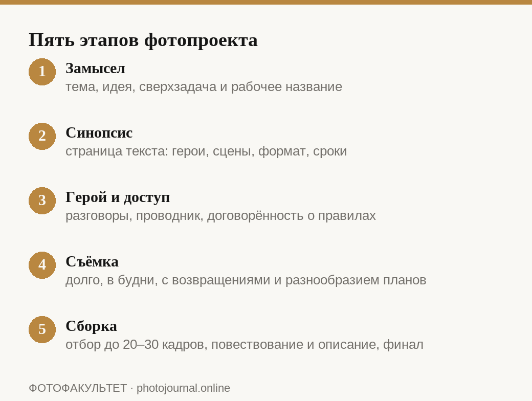 Пять этапов работы над фотопроектом от замысла до сборки серии